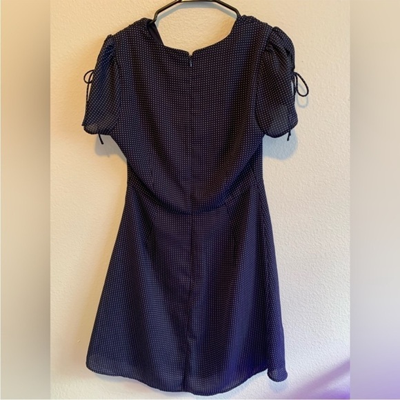 J. Crew Mercantile Navy/White Polka Dot Dress Sz 2 EUC - Picture 6 of 7
